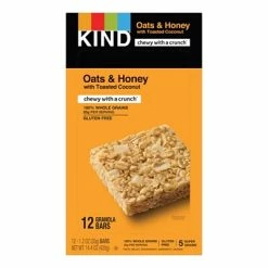 Brand new 🎉 Snack Bars KIND Bar, Healthy Grains, Oats & Honey Toasted Coconut, 1.2 Oz., 12/Box (PHW18080) 💯