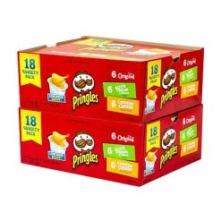Coupon 💯 Chips Pringles Variety Pack 1.6 Lbs. 2 Packs Of 18 (220-00407) 🥰