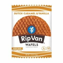 Deals ⭐ Cookies Rip Van Wafels® Non-GMO European Snack, Dutch Caramel And Vanilla, 12/Pack (RVW00334) 👍