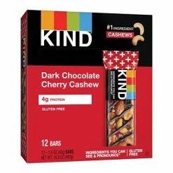 Best deal 🌟 Snack Bars KIND Bar, Dark Chocolate Cherry Cashew, 1.4 Oz., 12/Box (PHW17250) 🧨 -Granola Bars Online Shop unnamed file 605