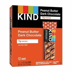 Budget 🎁 Snack Bars KIND Bar, Peanut Butter Dark Chocolate, 1.4 Oz., 12/Box (PHW25796) 👏