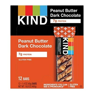 Budget ๐ Snack Bars KIND Bar, Peanut Butter Dark Chocolate, 1.4 Oz., 12/Box (PHW25796) ๐ 5 Budget ๐ Snack Bars KIND Bar, Peanut Butter Dark Chocolate, 1.4 Oz., 12/Box (PHW25796) ๐ - Image 3