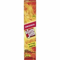 Best Sale 👍 Meat And Jerky Slim Jim Original Smoked Snack Stick, 0.97 Oz, 24 Count 🛒