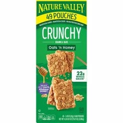 Outlet 🛒 Snack Bars Nature Valley Bars, Oats And Honey, 1.49 Oz., 49/Box (48759) 🎉