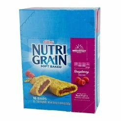 Deals 😀 Snack Bars Nutri-Grain Breakfast Bars, Raspberry, 1.3 Oz., 16/Box (511382) 🔥 -Granola Bars Online Shop unnamed file 679