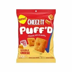 Cheapest ⌛ Cheez-It Puff'd Snack Crackers, Double Cheese, 3 Oz., 6/Carton (2410000022) ⌛
