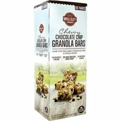 Hot Sale 😍 Snack Bars Wellsley Farms Chewy Chocolate Chip Granola Bars, .88 Oz, 60 Count 🛒