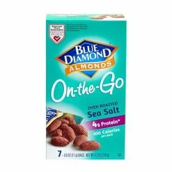 Buy 😀 Dried Fruit, Nuts & Trail Mix Blue Diamond Oven Roasted Sea Salt Almonds On-The-Go Pouches, 0.625 Oz, 42/Pack (220-00794) ⭐ -Granola Bars Online Shop unnamed file 777