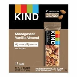 Budget 😉 Snack Bars KIND Bar, Madagascar Vanilla Almond, 1.4 Oz., 12/Box (PHW17850) ✨