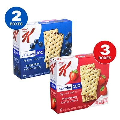 Brand new ✔️ Chips Special K Variety Pack Pastry Crisps, Strawberry/Blueberry, 0.88 Oz., 60/Pack (3800022083) 🔔 5 Brand new ✔️ Chips Special K Variety Pack Pastry Crisps, Strawberry/Blueberry, 0.88 Oz., 60/Pack (3800022083) 🔔 - Image 3