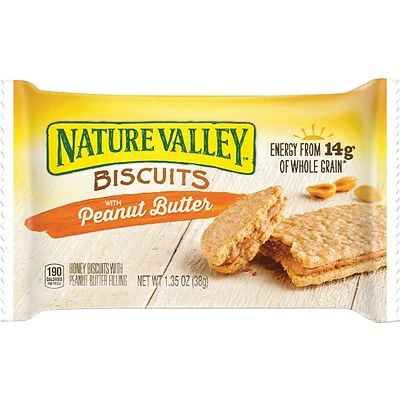 Budget ⭐ Snack Bars Nature Valley™ Biscuits With Peanut Butter, 1.35 Oz., 16/CT ✨ 3 Budget ⭐ Snack Bars Nature Valley™ Biscuits With Peanut Butter, 1.35 Oz., 16/CT ✨
