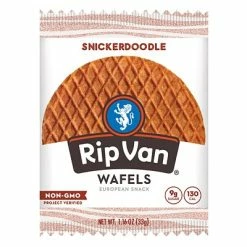 Hot Sale 🌟 Cookies Rip Van Wafels® Non-GMO European Snack, Snickerdoodle, 12/Pack (RVW00377) 🌟