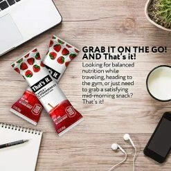 Cheapest 🔔 Thats It. Snacks & Granola Bars THAT'S IT Gluten Free Apple + Strawberry Fruit Bar, 1.2 Oz, 12/Pack (307-00238) 😉 -Granola Bars Online Shop unnamed file 873
