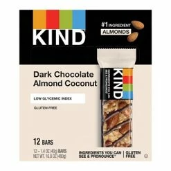 New 🔥 Snack Bars KIND Bar, Dark Chocolate Almond & Coconut, 1.4 Oz., 12/Box (PHW19987) ⭐