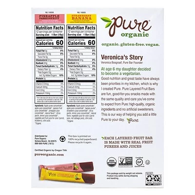 Budget ๐ Snacks & Granola Bars Pure Organic Layered Fruit Bars Variety Pack 0.63oz 24CT ๐ 6 Budget ๐ Snacks & Granola Bars Pure Organic Layered Fruit Bars Variety Pack 0.63oz 24CT ๐ - Image 4
