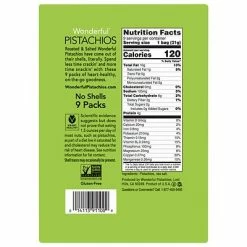 New 🤩 Dried Fruit, Nuts & Trail Mix Wonderful No Shell Pistachios, Roasted And Salted, 0.75 Oz., 4/Carton (070146A28F) ✔️ -Granola Bars Online Shop unnamed file 926