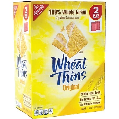 Flash Sale 🧨 Crackers Nabisco Original Wheat Thins, 20 Oz., 2/Bags (03090) 🥰 3 Flash Sale 🧨 Crackers Nabisco Original Wheat Thins, 20 Oz., 2/Bags (03090) 🥰